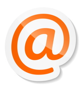 Contact Us – Orange sticker icons